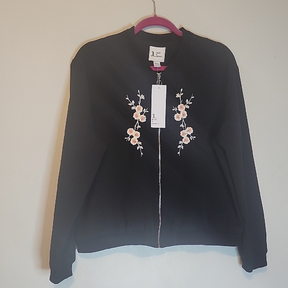 Jules & Leopold Jackets & Blazers - JL Jules & Leopold Floral Embroidered Black Jacket